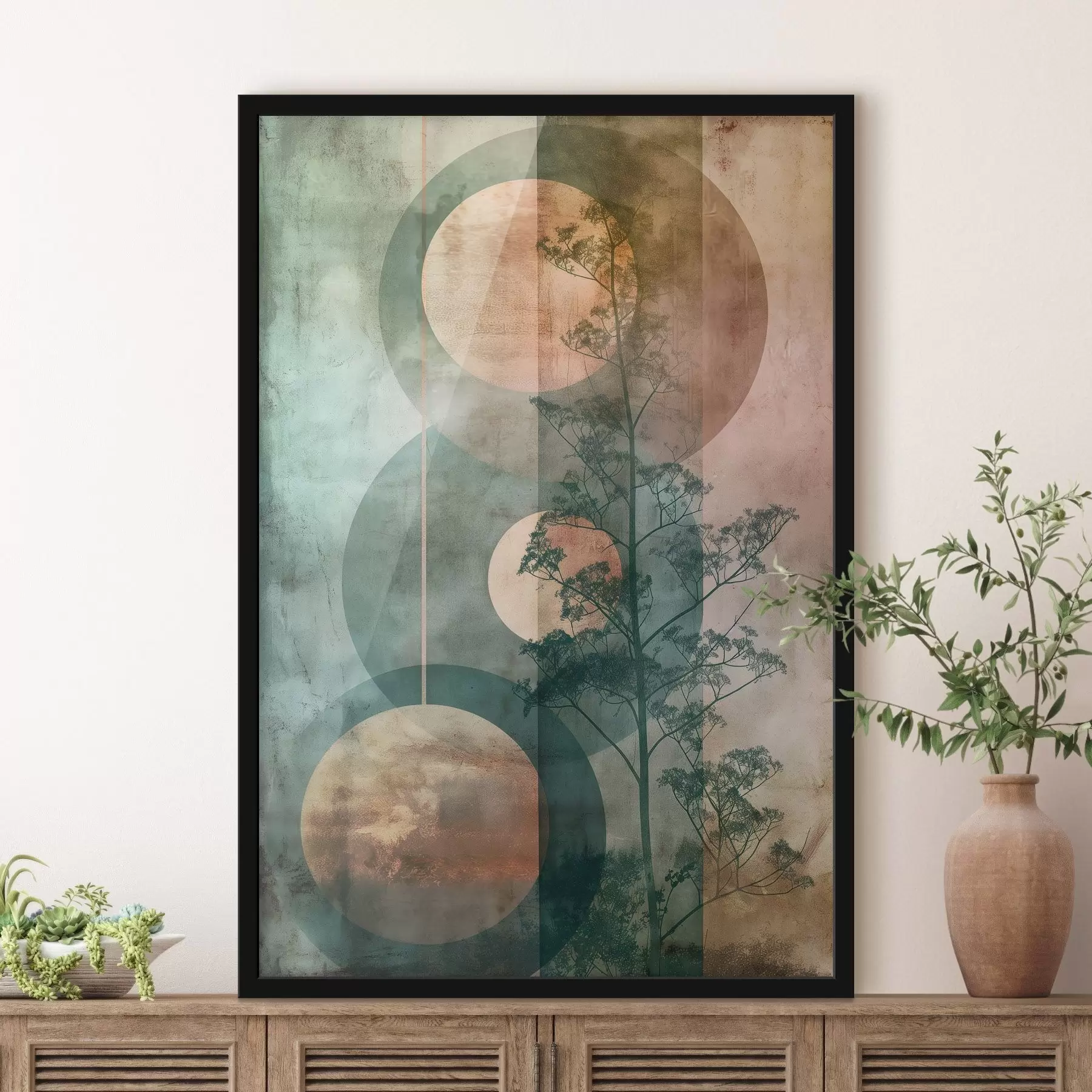 Fototapet Abstrakce a listy f47072