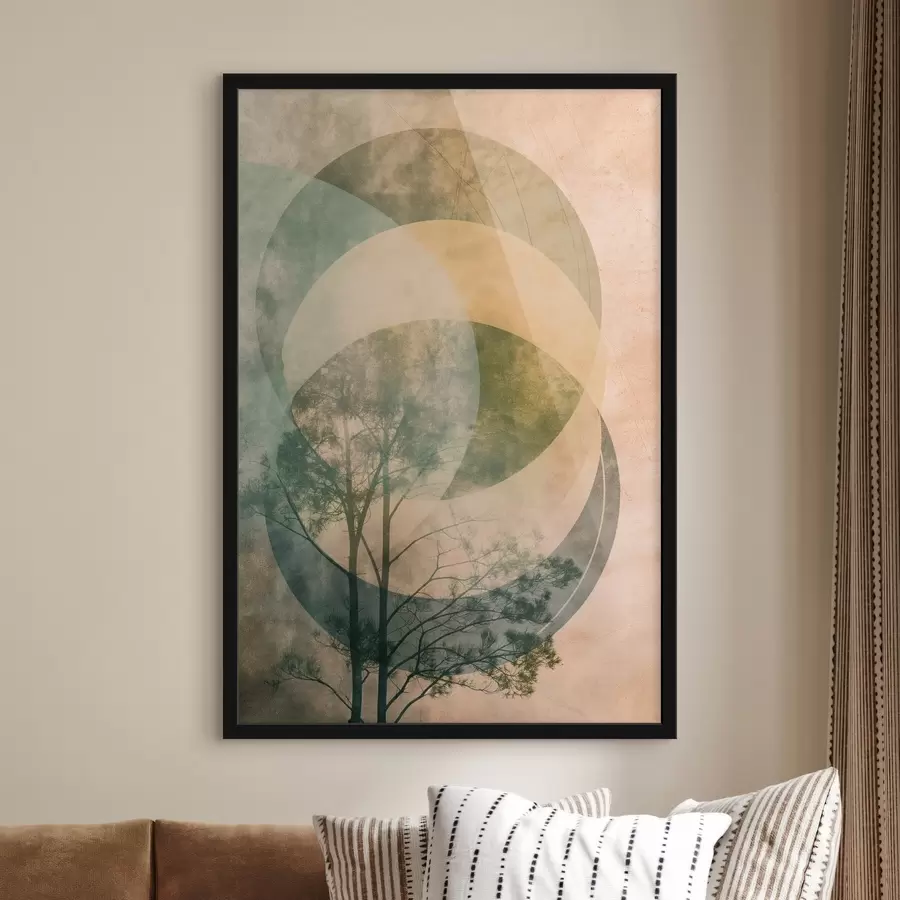 Fototapet Kruhy a listy f47073