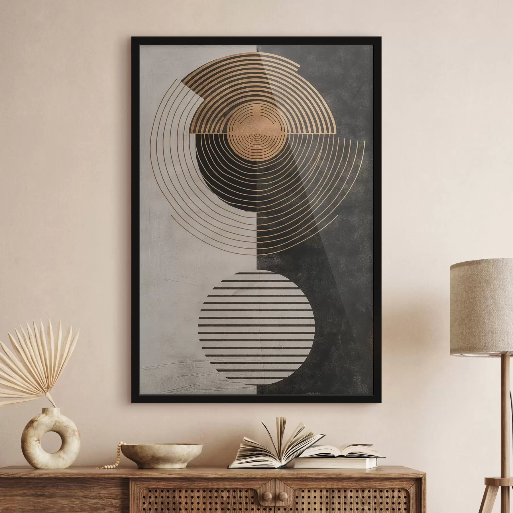 Fototapet Kruhy a listy f47080