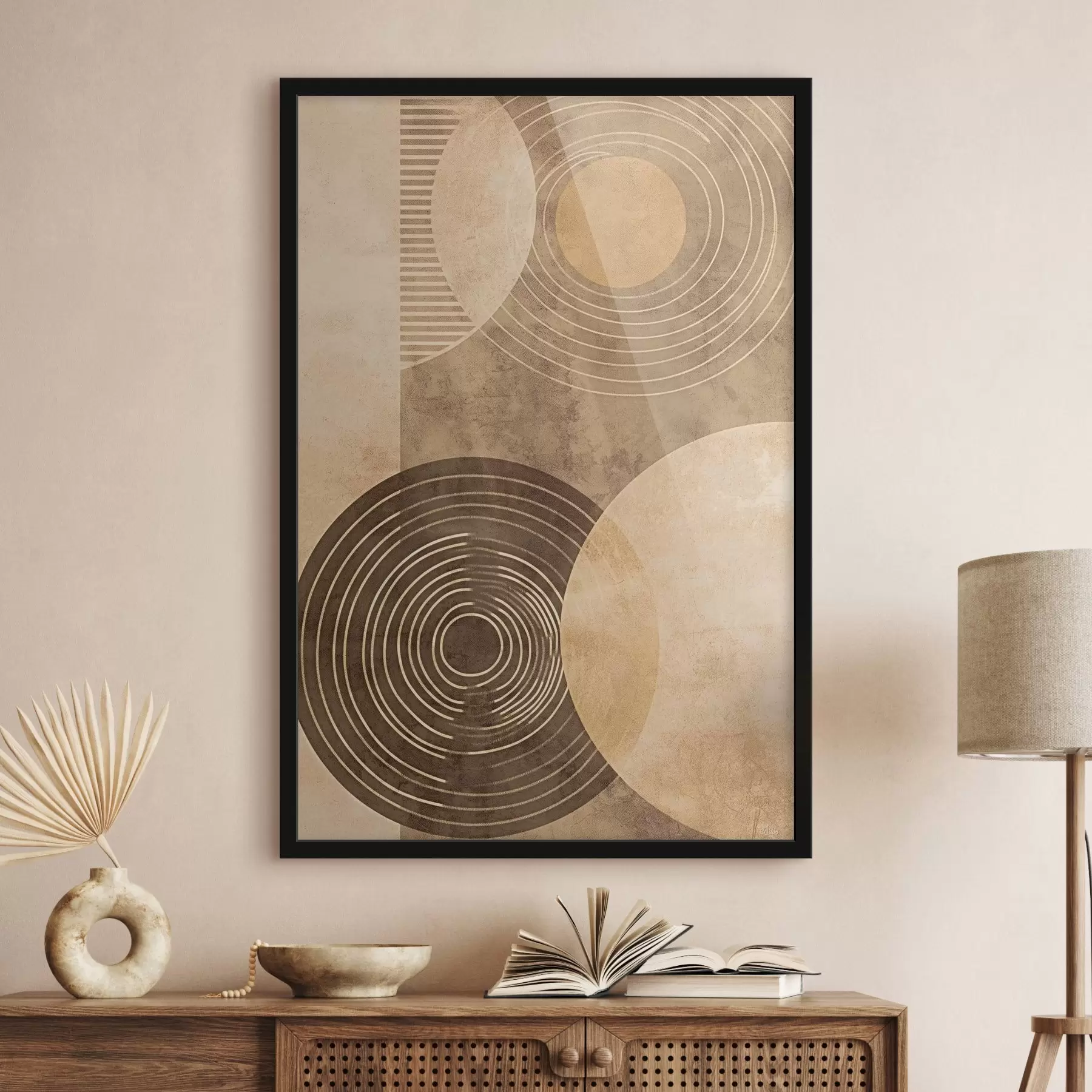 Fototapet Kruhy v neutrálních barvách f47082