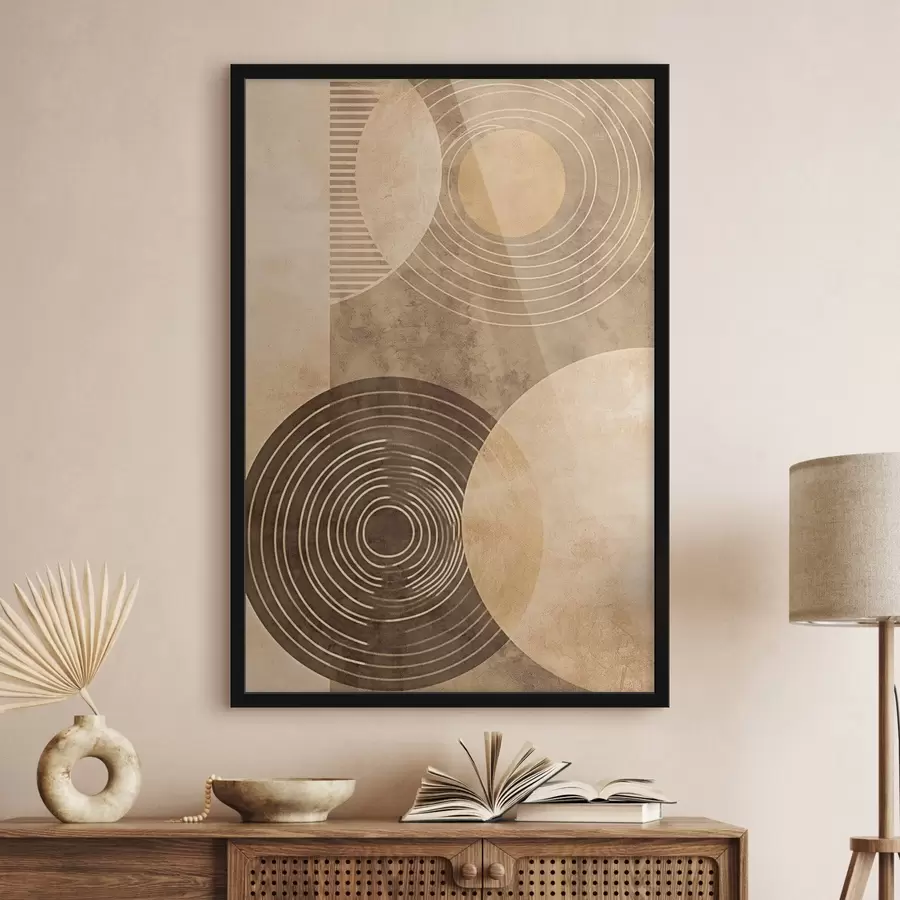 Fototapet Kruhy v neutrálních barvách f47082