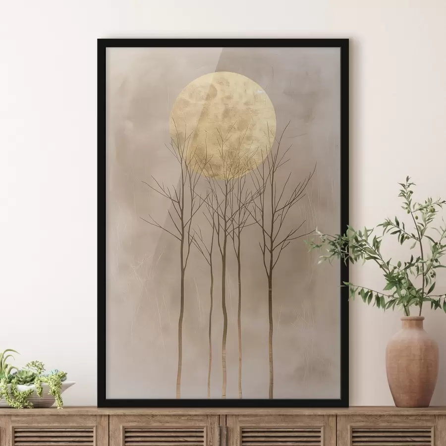 Fototapet Stromy a kruh f47083