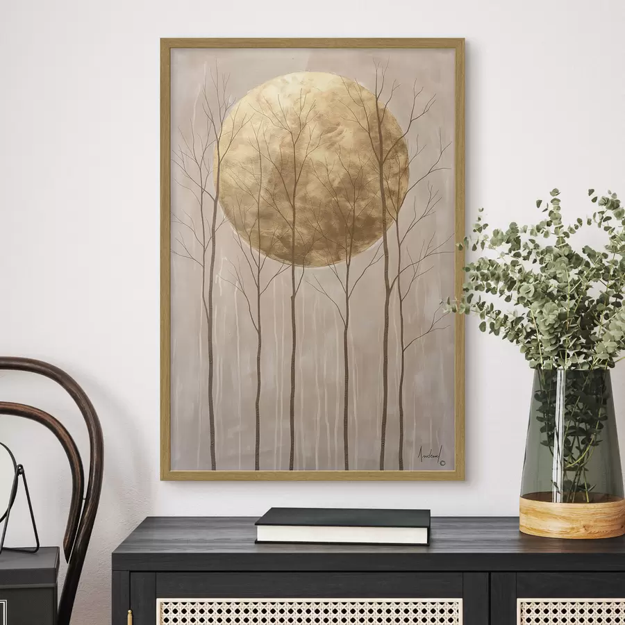 Fototapet Stromy a kruh f47084