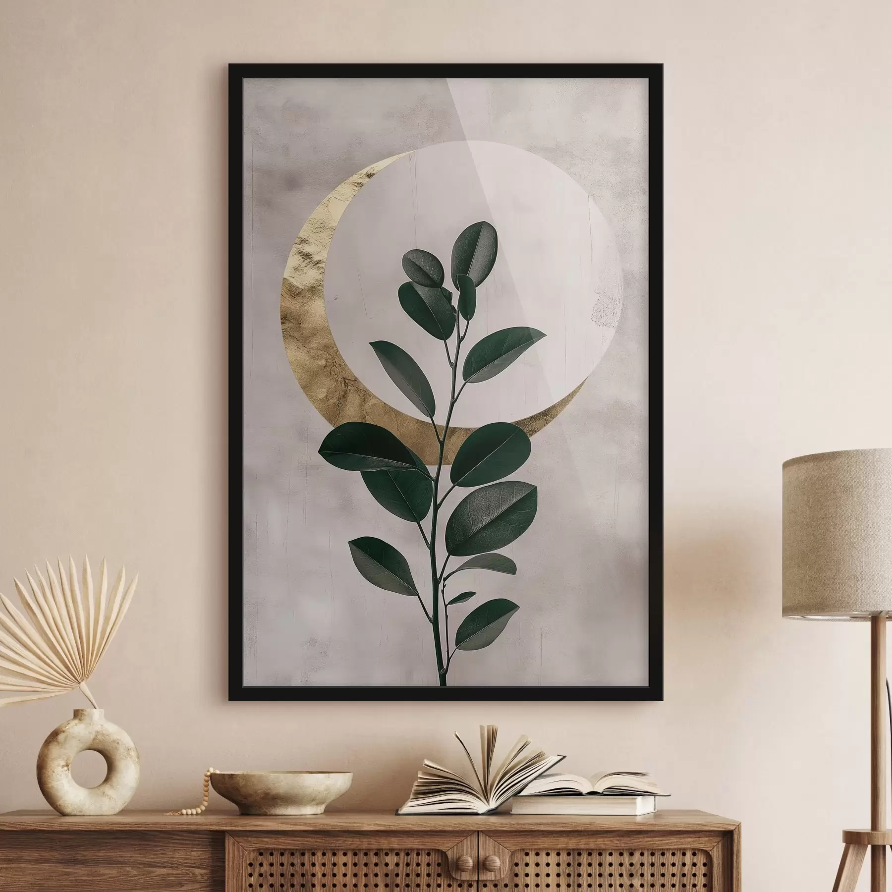 Fototapet Listy a půlměsíc f47085