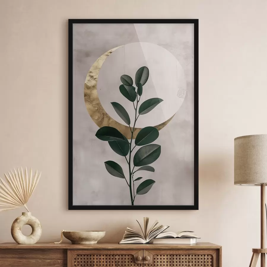 Fototapet Listy a půlměsíc f47085