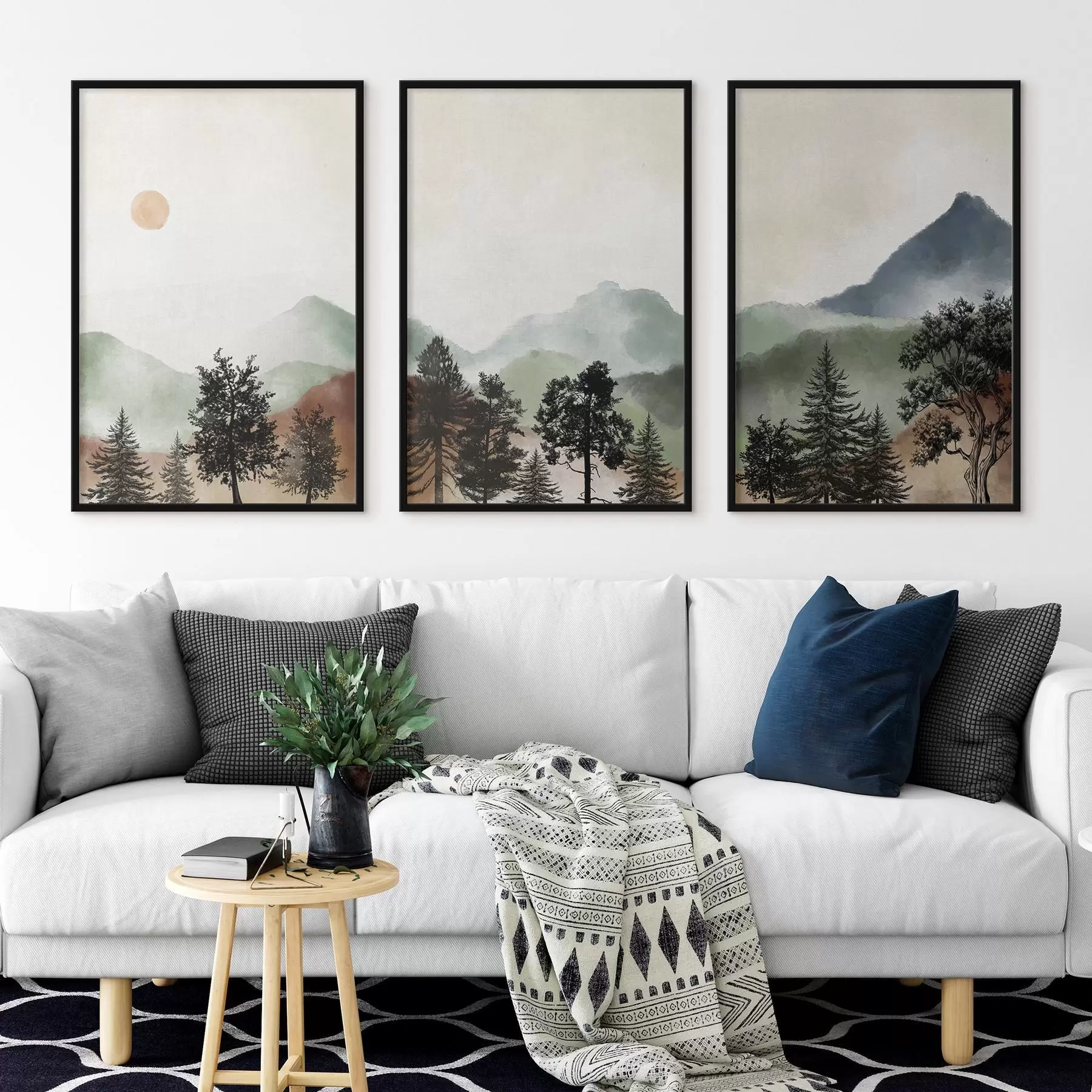 Fototapet Klidná krajina v jemných barvách d00243