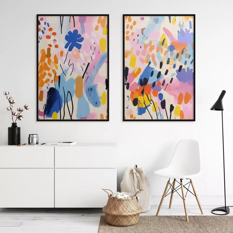 Fototapet Živé barvy tančící v harmonii d00268