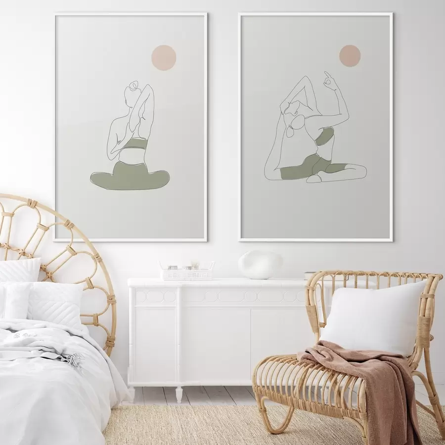 Fototapet Vědomé pohyby v klidných pozicích d00300