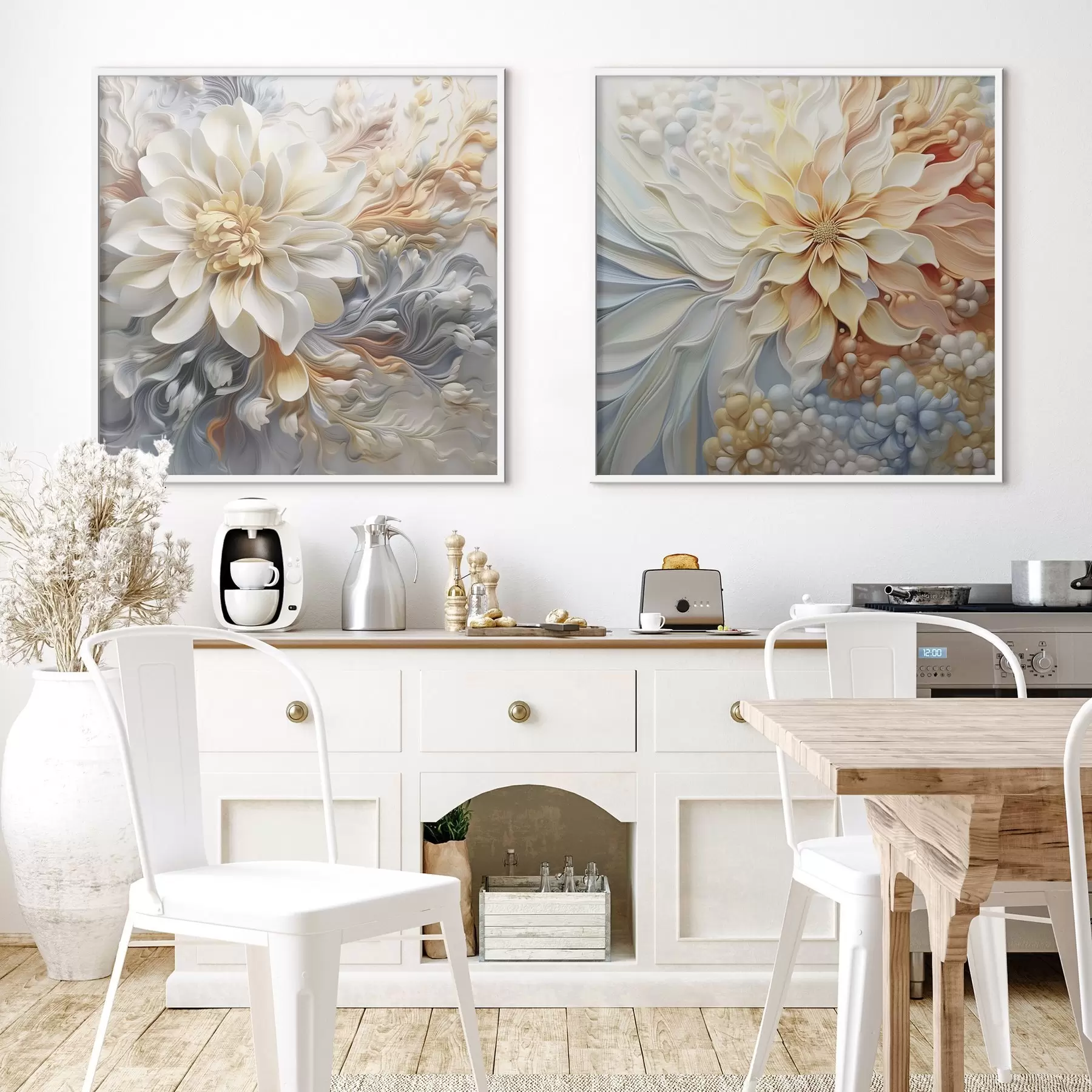 Fototapet Objemové abstraktní květiny d00379