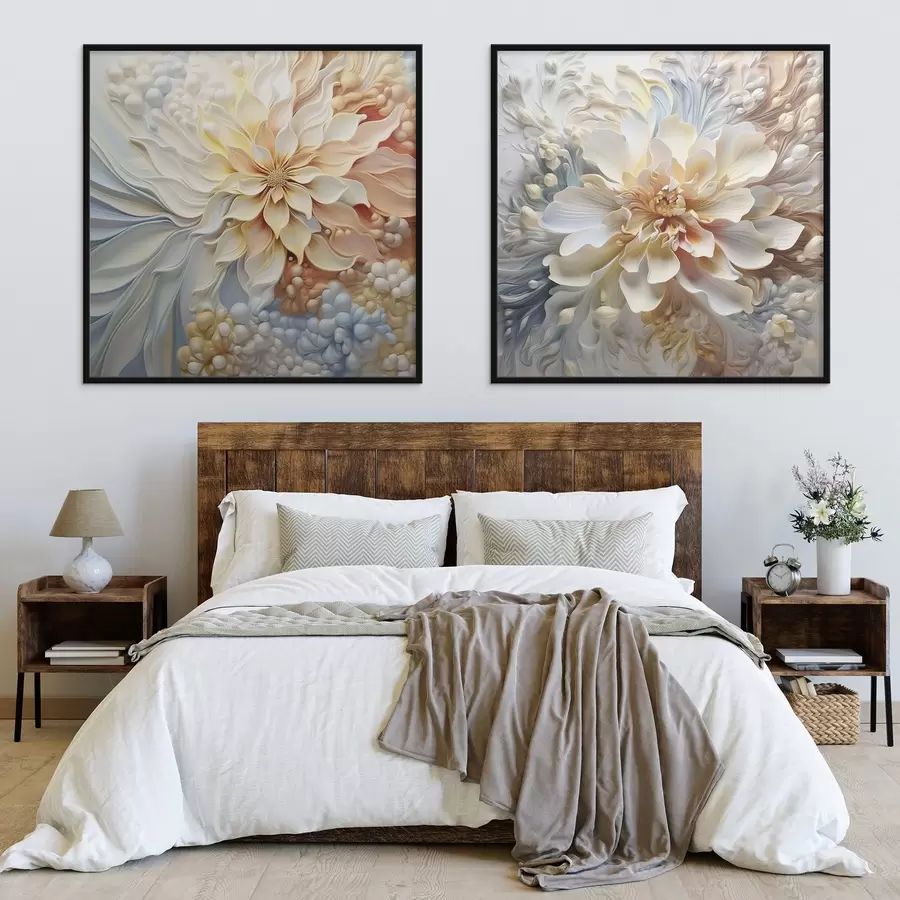 Fototapet Velké abstraktní neobvyklé květiny d00380