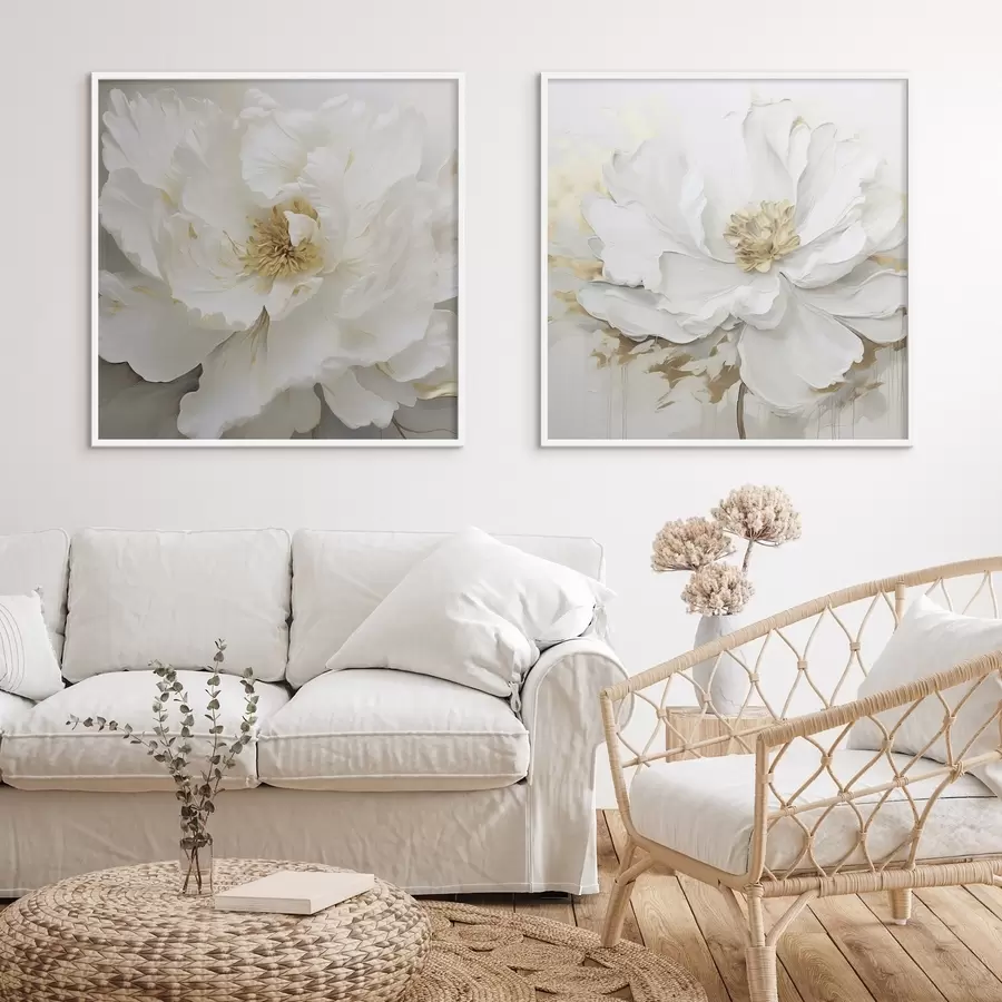 Fototapet Nádherné velké světlé květy d00424