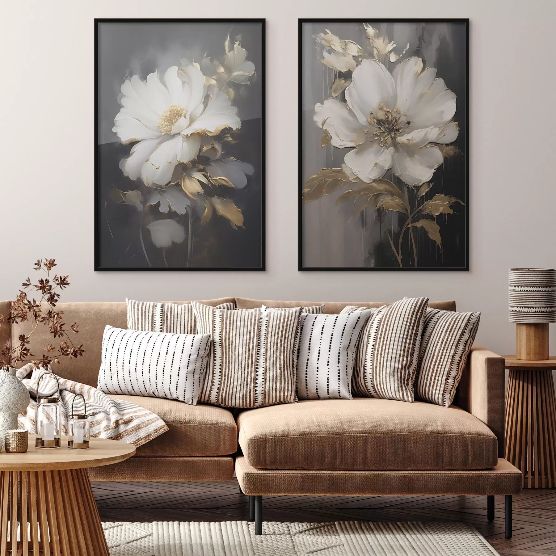 Fototapet Krásné květiny na tmavém pozadí d00428