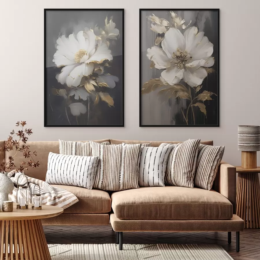 Fototapet Krásné květiny na tmavém pozadí d00428