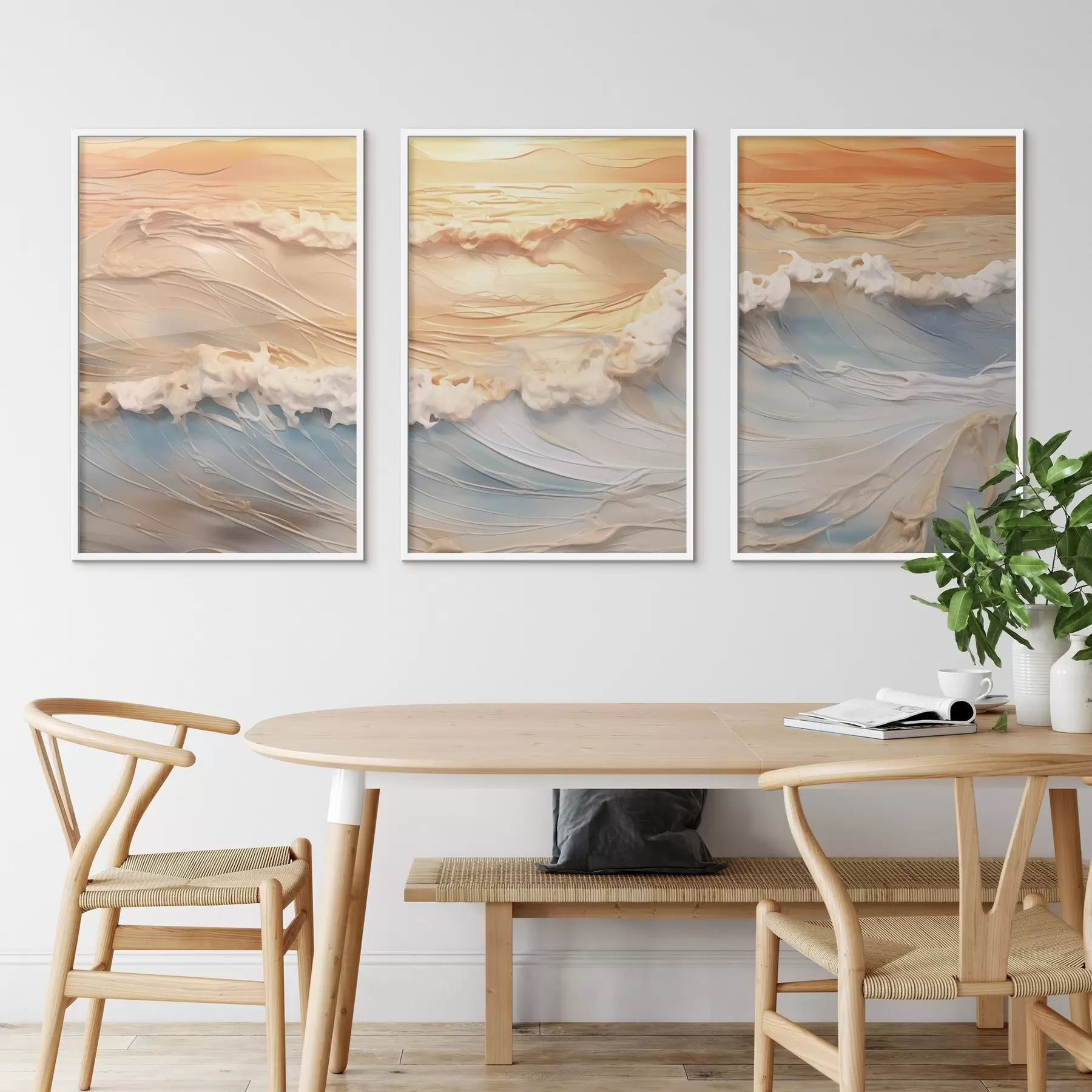 Fototapet Barevné vlny moře d00437