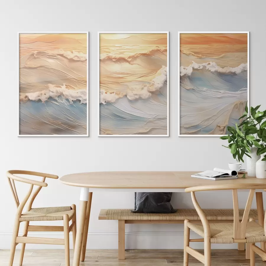 Fototapet Barevné vlny moře d00437