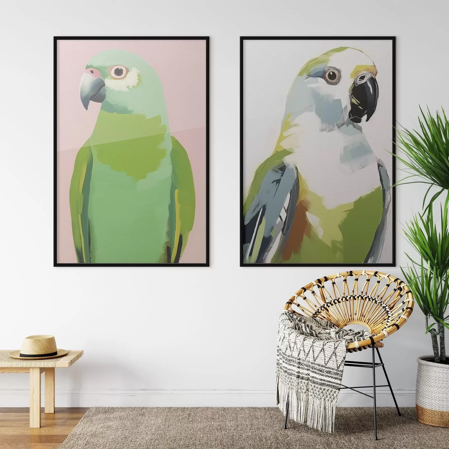 Fototapet Tropičtí papoušci d00441