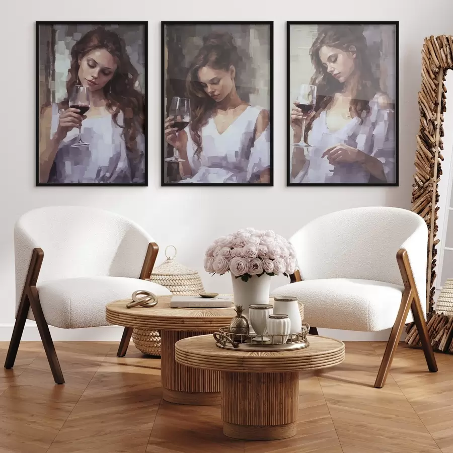 Fototapet Dívky a víno d00443