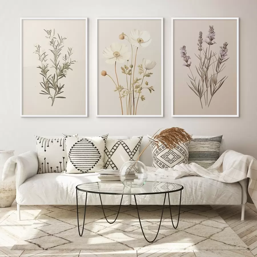 Fototapet Bylinky něhy d00491