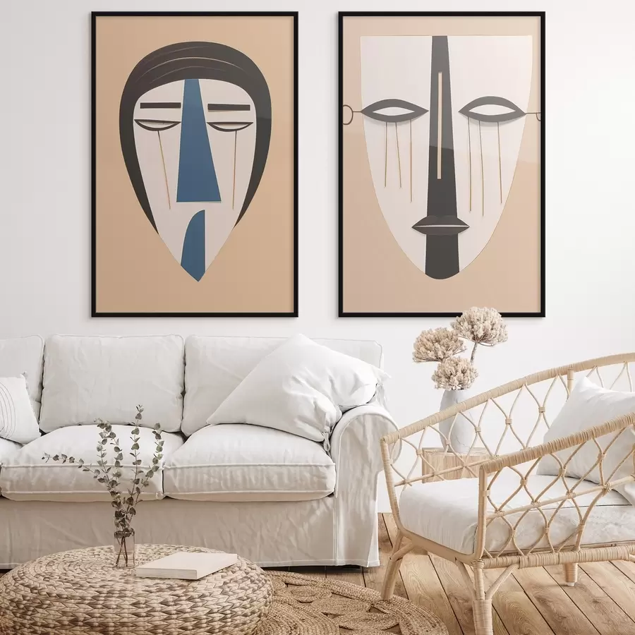 Fototapet Abstraktní tváře d00500