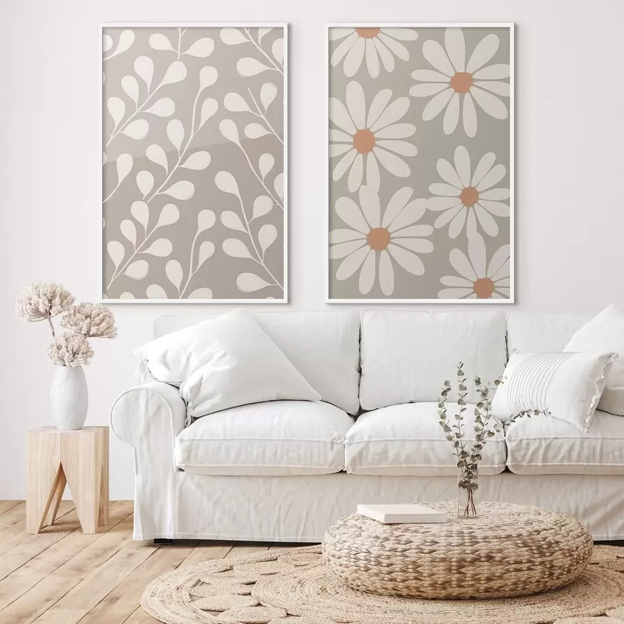 Fototapet Větve a sedmikrásky d00510