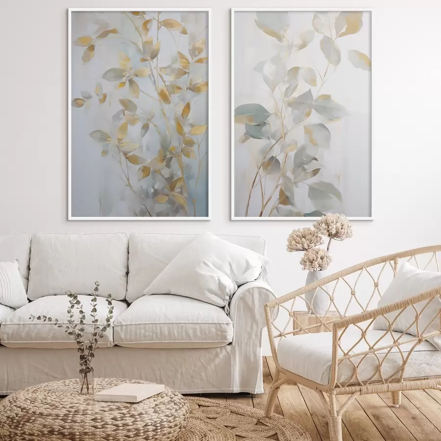 Fototapet Abstraktní listy imitující malbu d00907