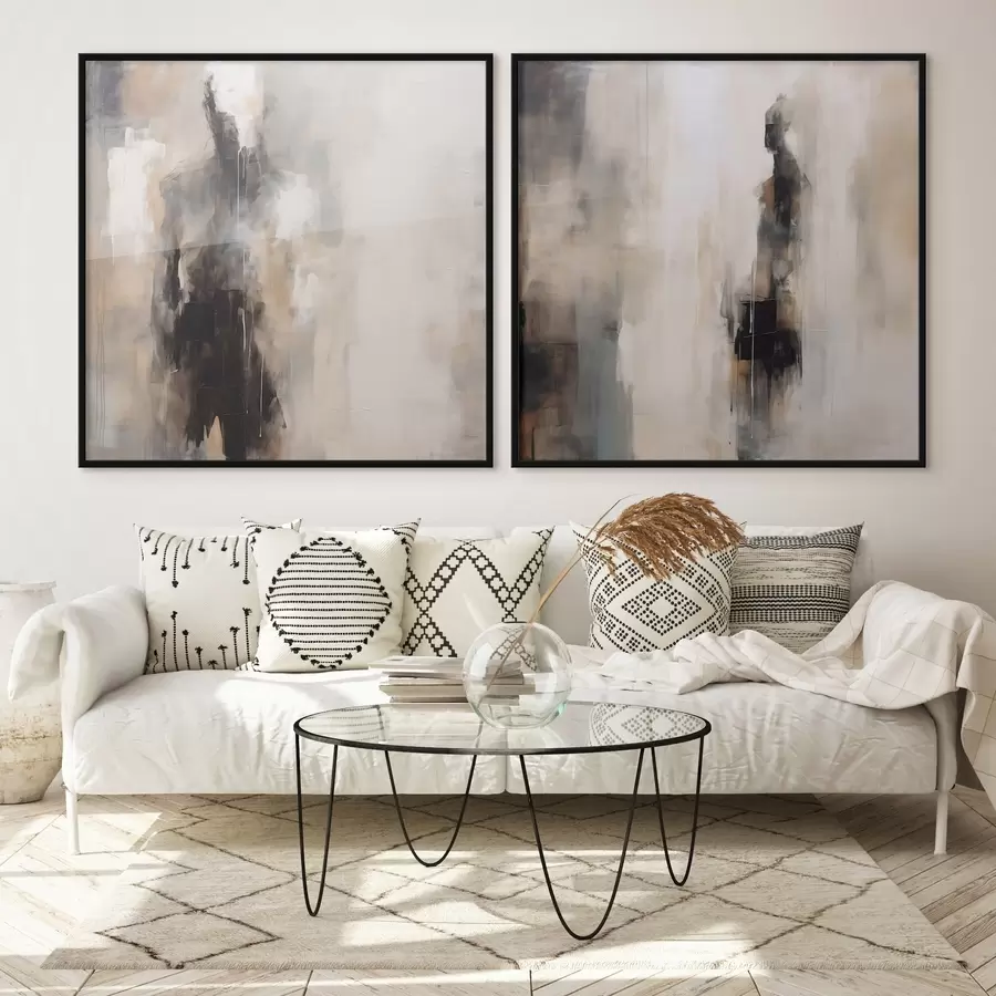 Fototapet Abstraktní lidské postavy ve stínech d00860