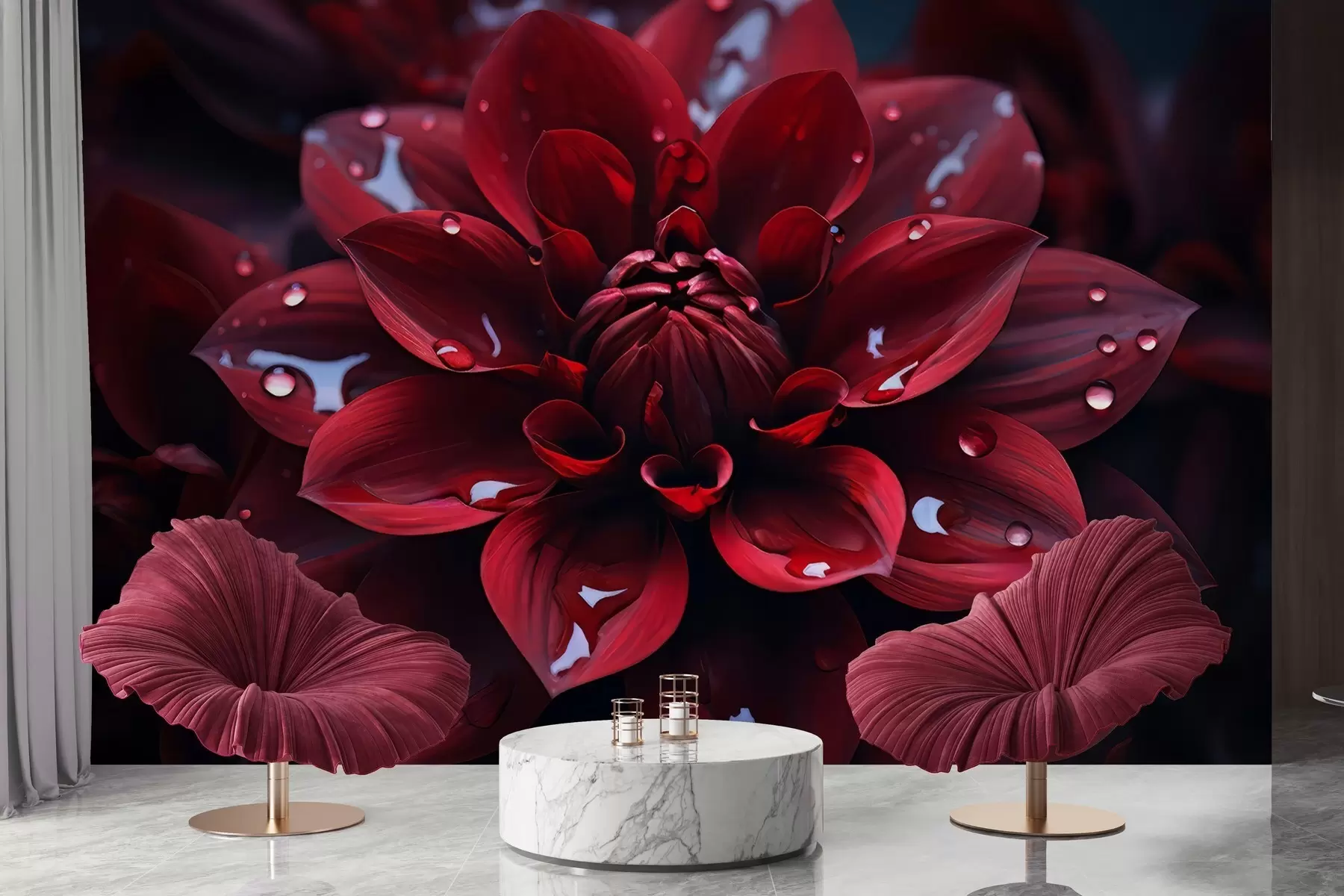 Fototapet Šťavnatá chryzantéma w05057