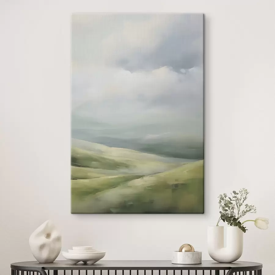 Obraz Pole na pozadí mraků Č. s47243