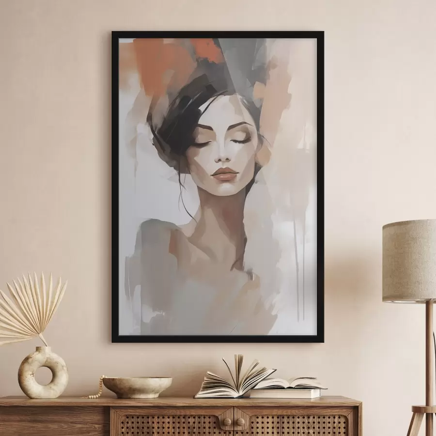 Fototapet Abstraktní portrét dívky f47151