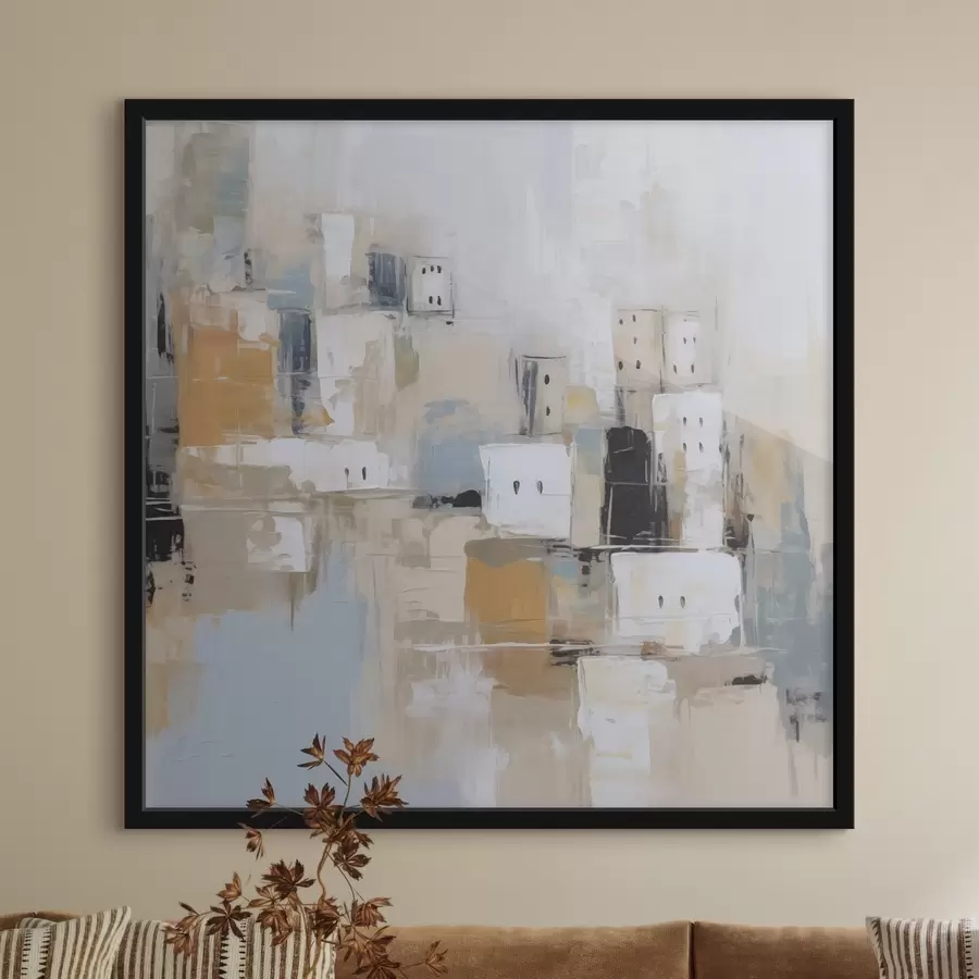 Fototapet Abstraktní napodobení malby města f47242