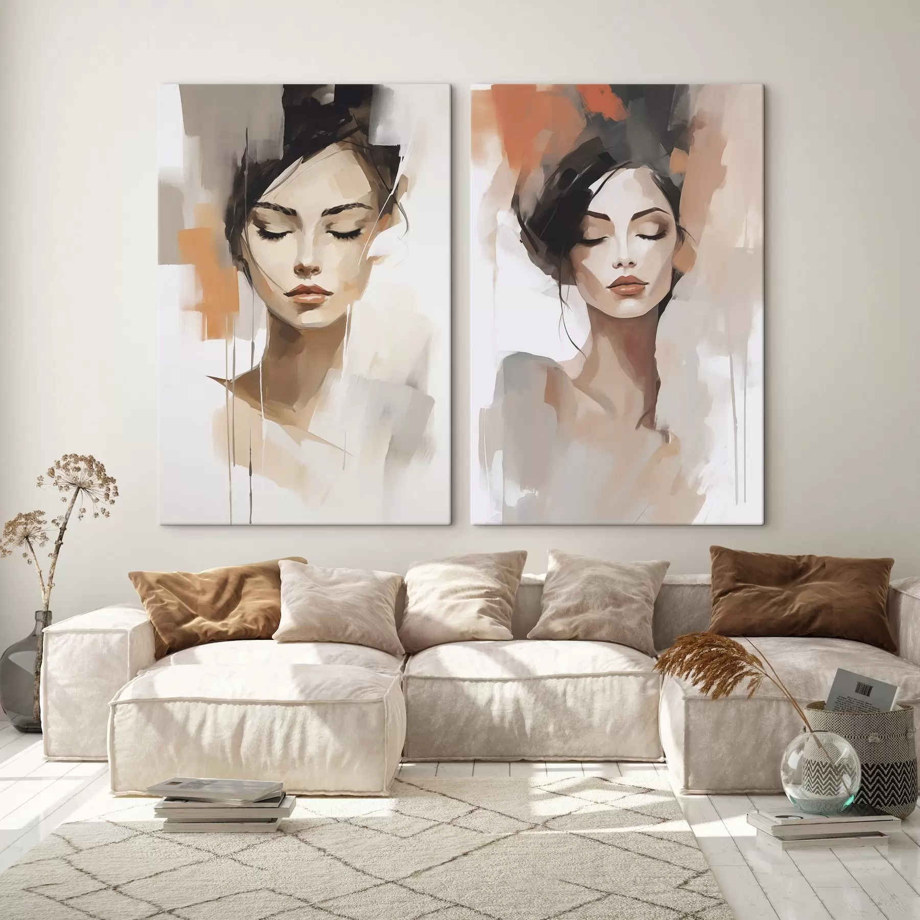 Obraz Abstraktní portrét dívky Č. m01159