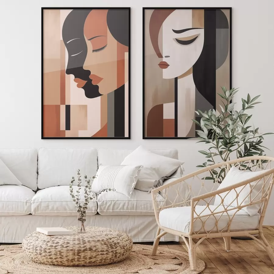 Fototapet Abstraktní tváře d00847