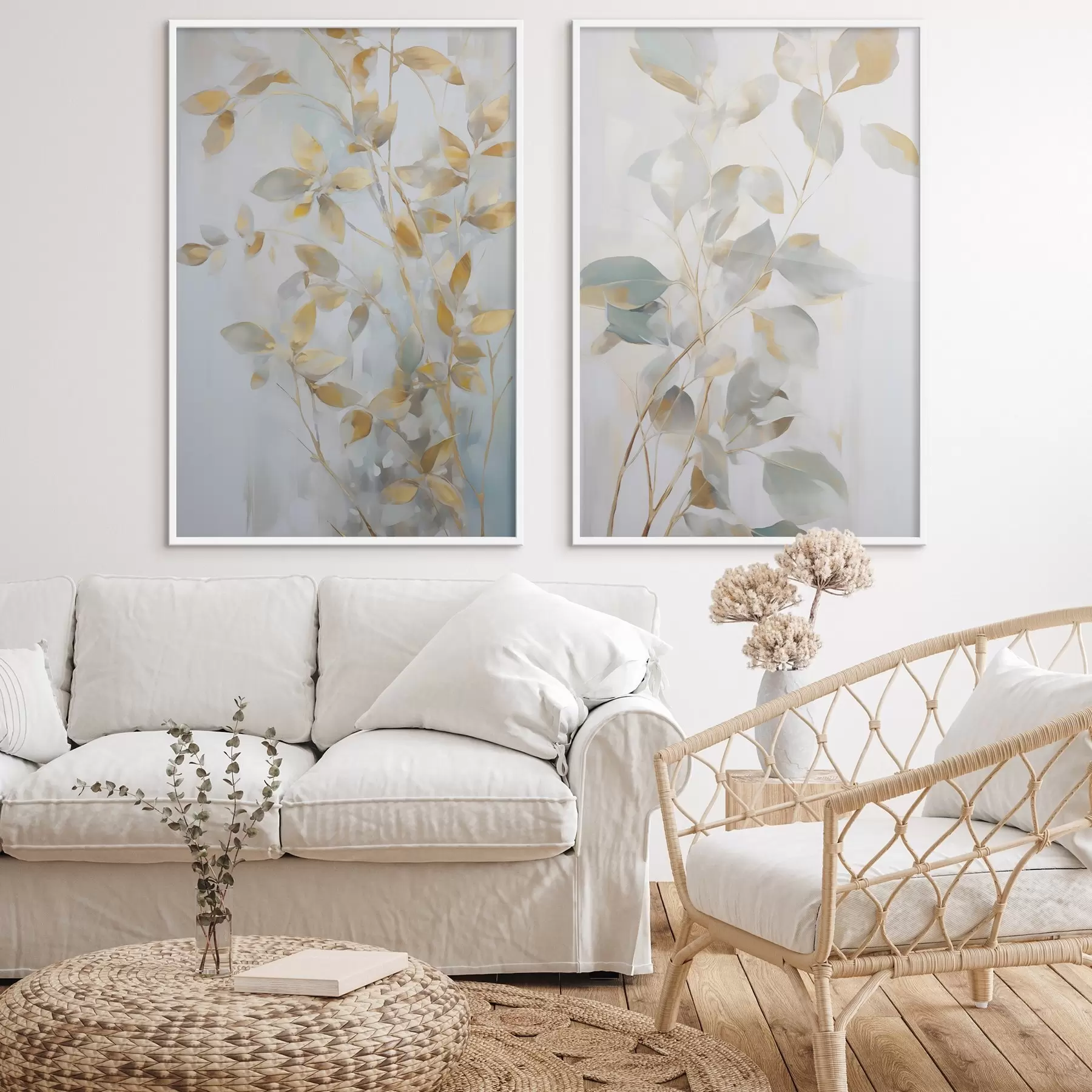 Fototapet Abstraktní listy imitující malbu d00907