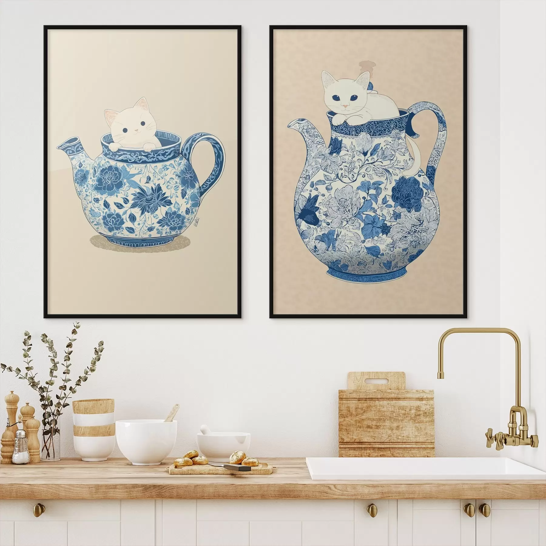 Fototapet Kočka v džbánu d00920