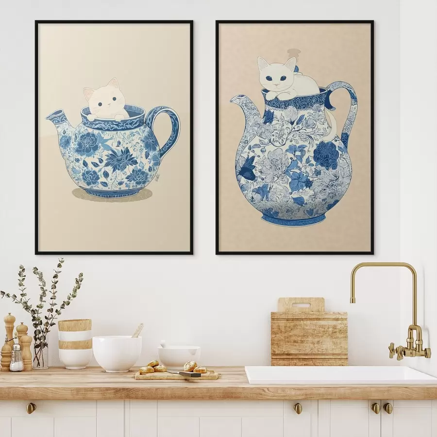 Fototapet Kočka v džbánu d00920