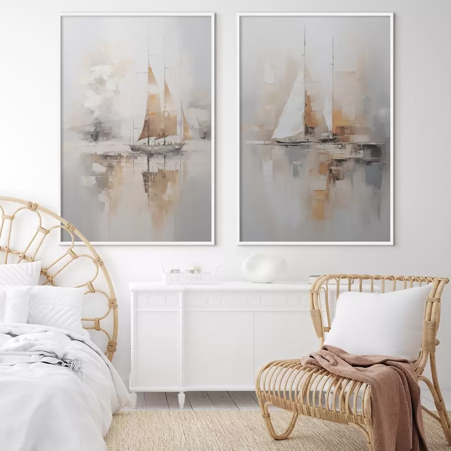 Fototapet Imitace malby plachetnice d00948