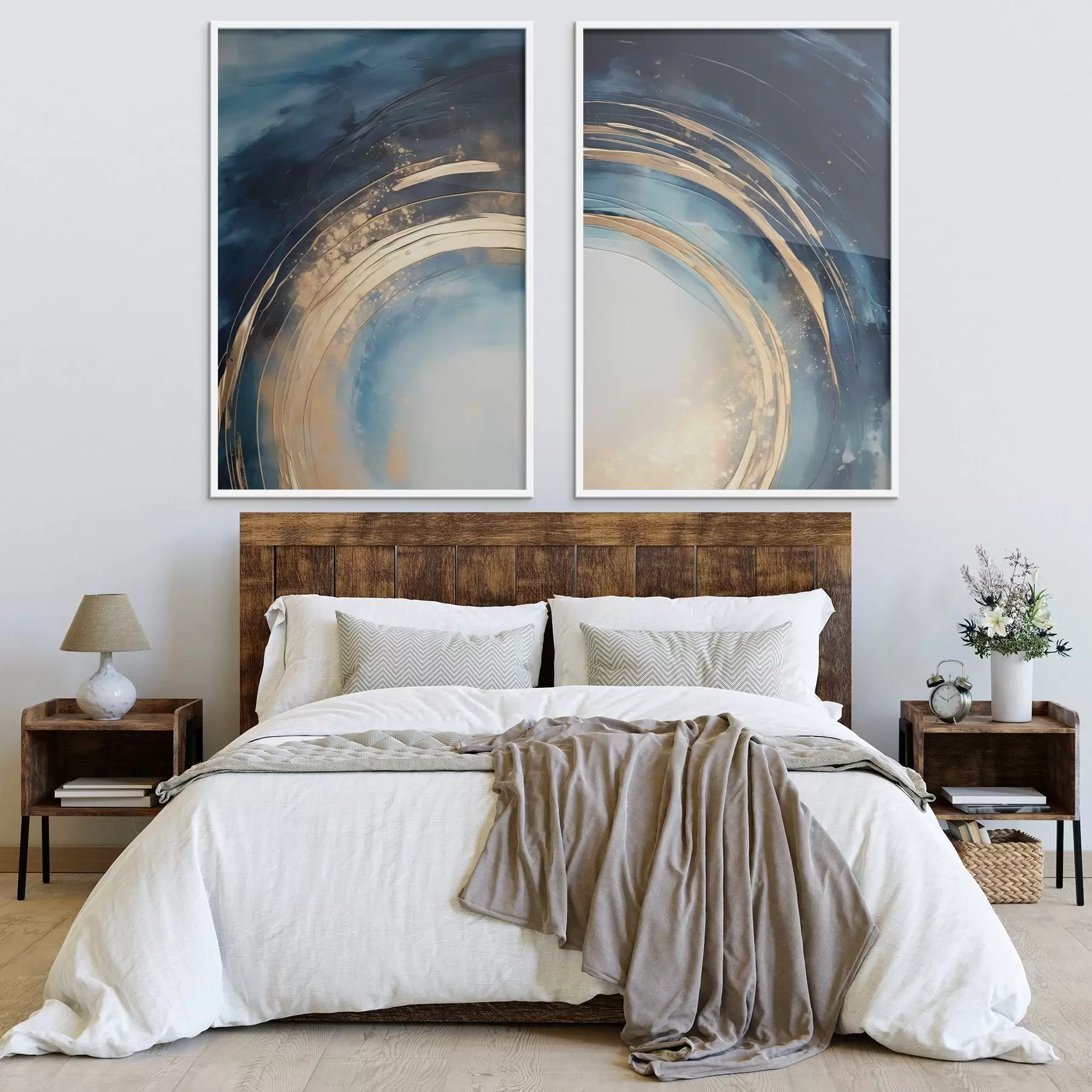 Obraz Půlnoční modrý kruhový oblouk s kovovými oblouky Č. d00969