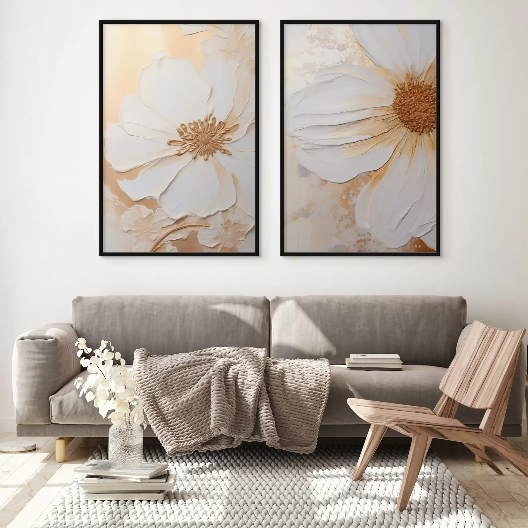 Fototapet Bílý květ s jemnými okvětními lístky, strukturované abstraktní pozadí, elegantní, dekorativní umění d01006