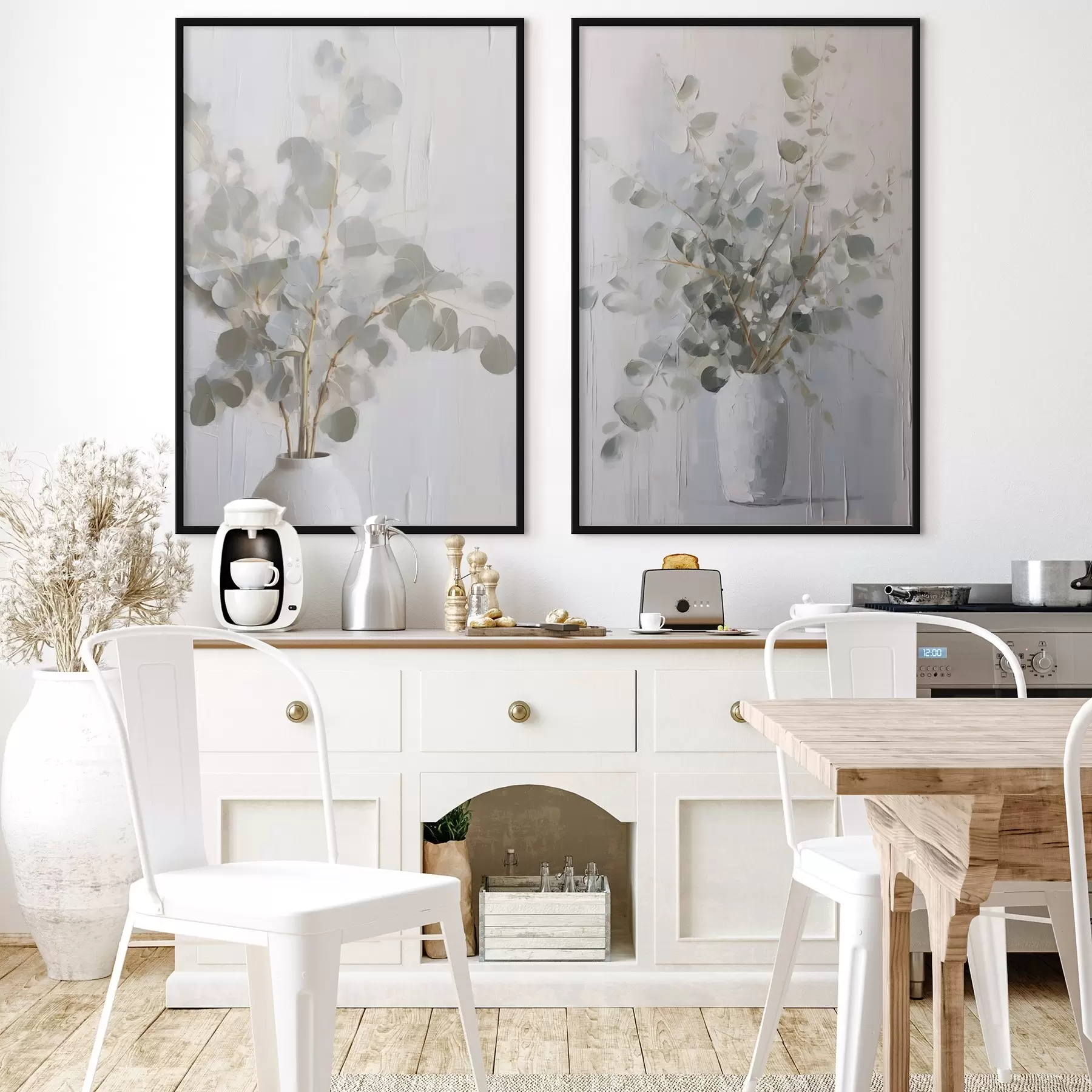 Fototapet Imitace malby větviček ve váze d01020