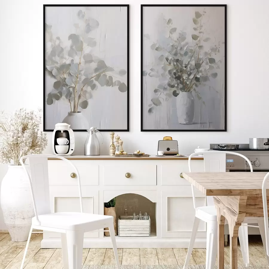 Fototapet Imitace malby větviček ve váze d01020