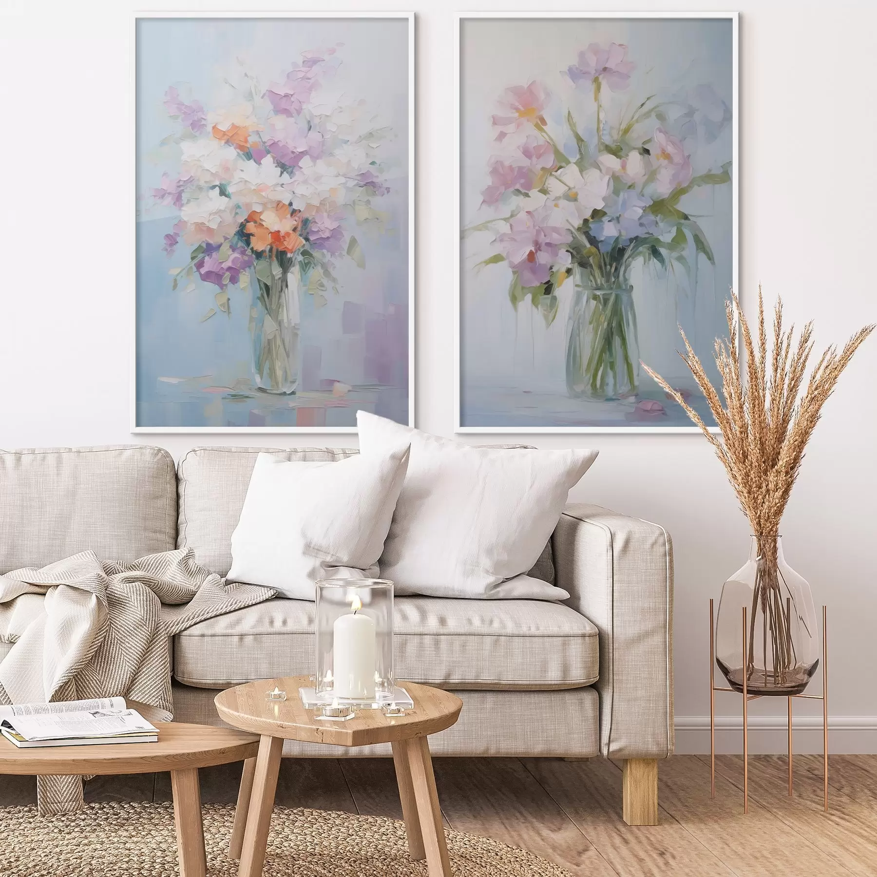 Fototapet Kytice ve váze, imitace malby d01031