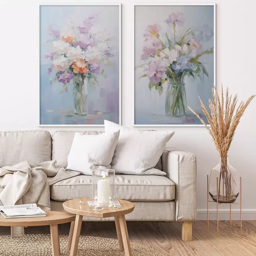 Fototapet Kytice ve váze, imitace malby d01031