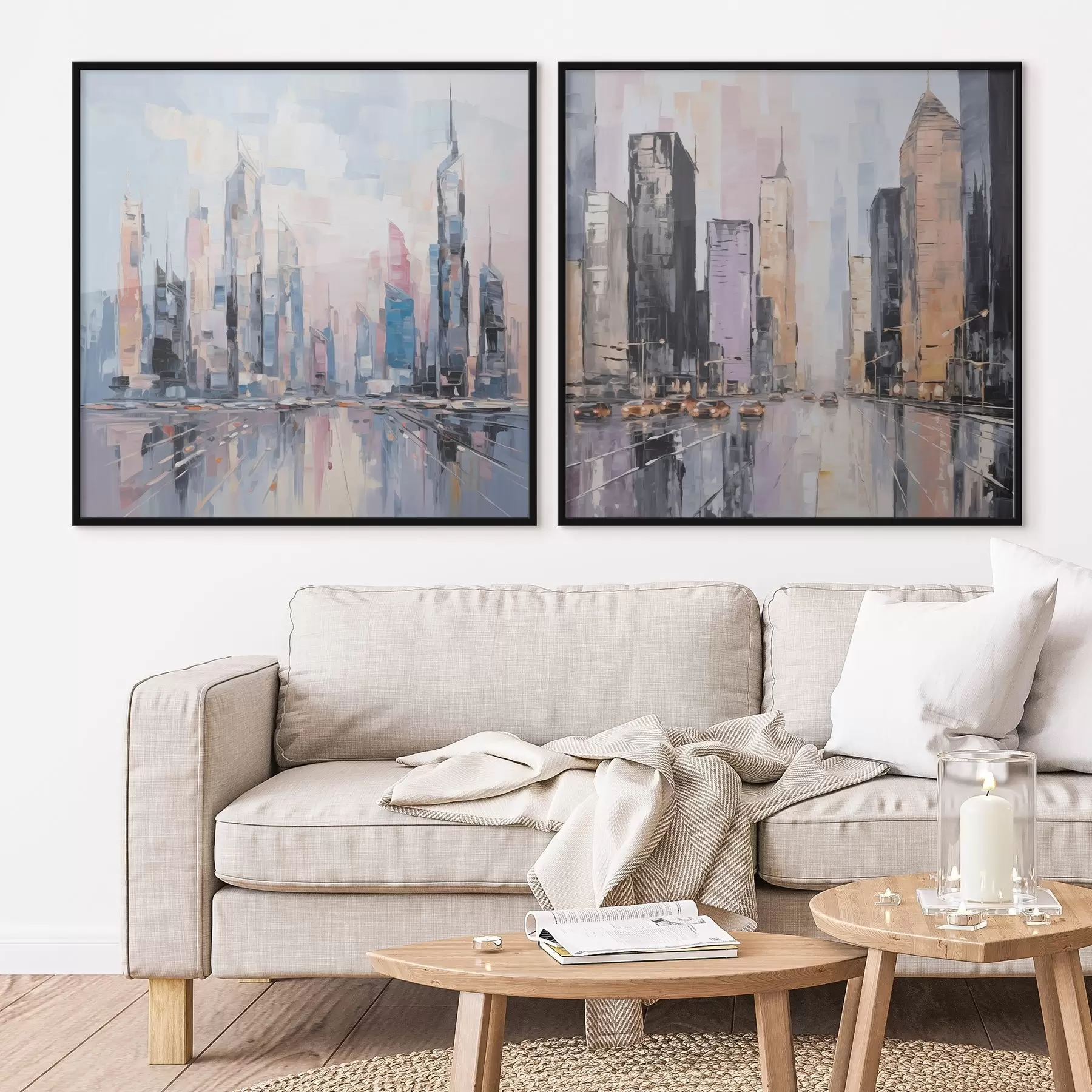 Fototapet Abstraktní napodobení malby města d01032