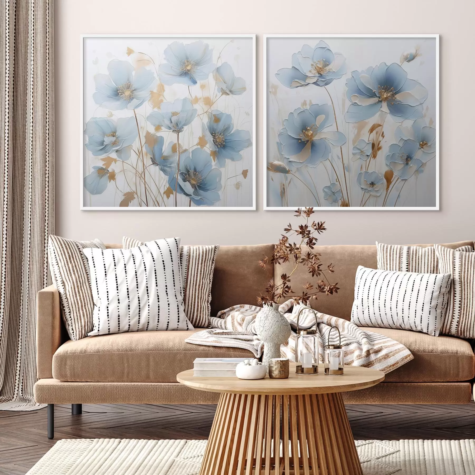 Fototapet Jemné květiny imitace malby d01044