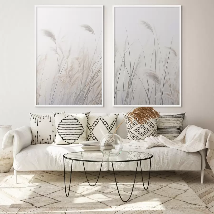 Fototapet Jemné rostliny na světlém pozadí d01065