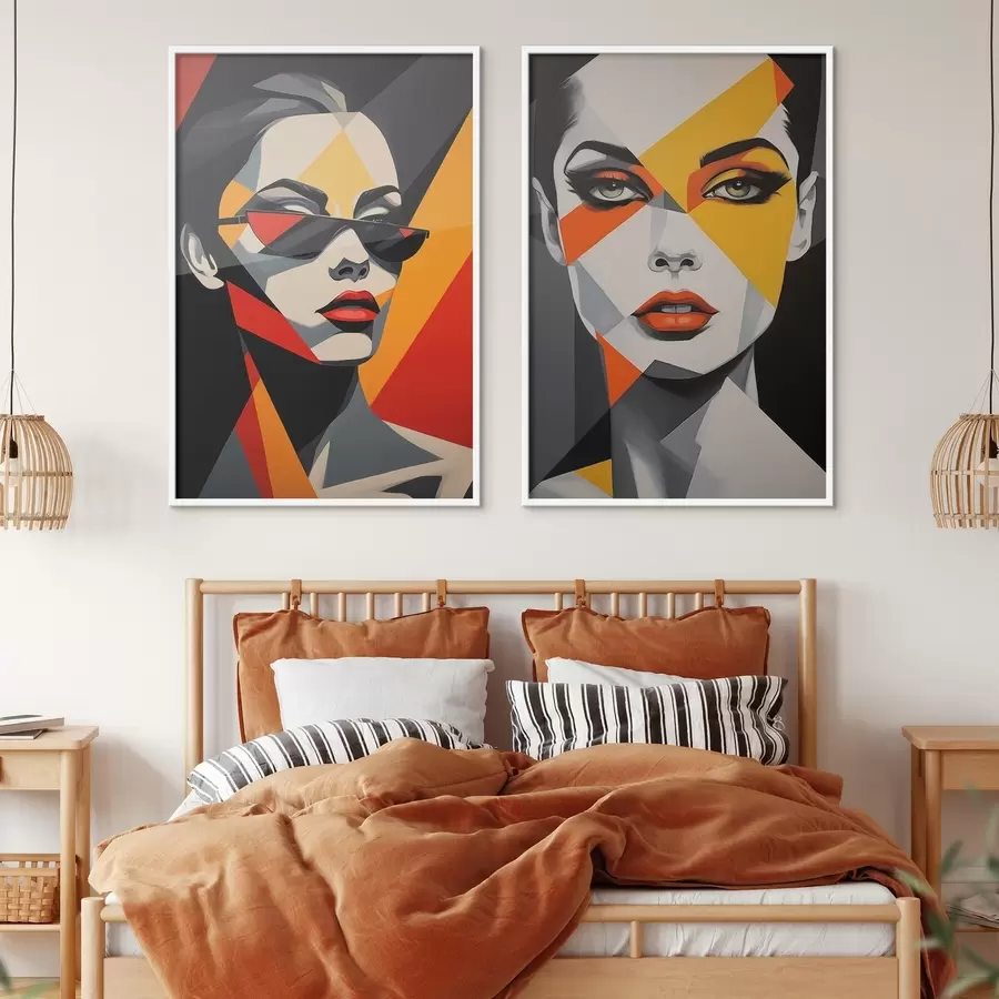 Fototapet Abstraktní portréty d01077