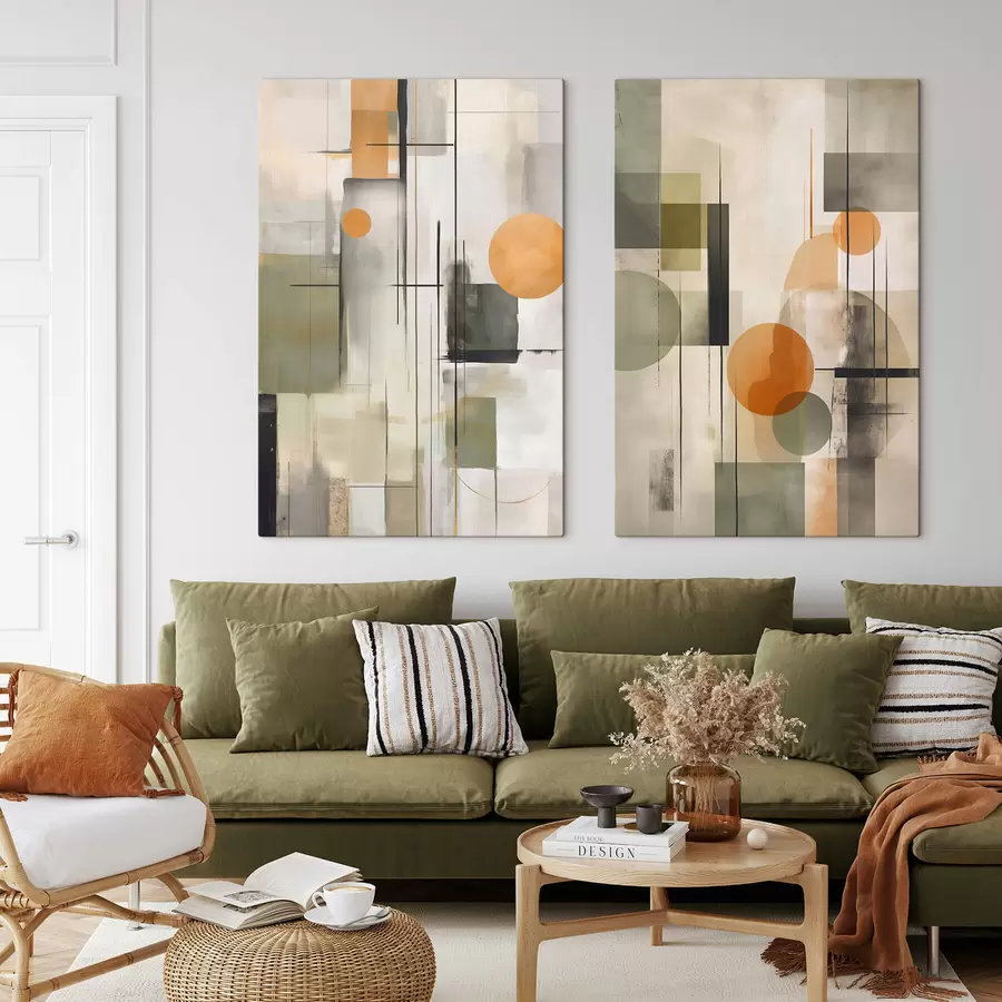 Obraz Geometrické abstrakce Č. m01165