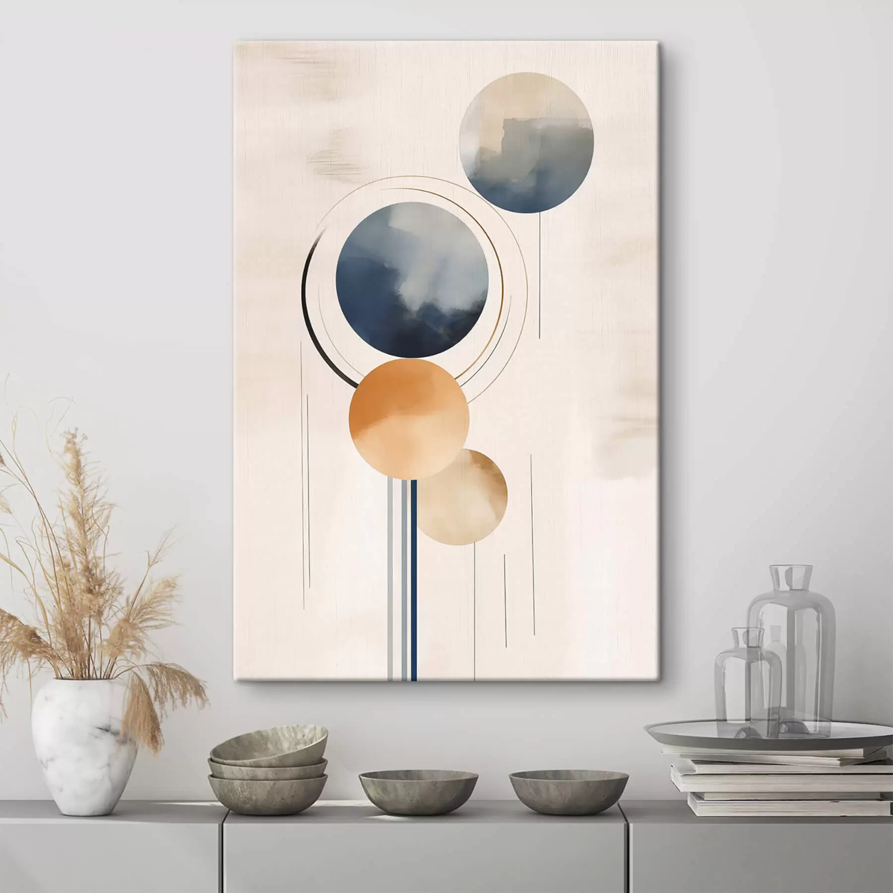 Obraz Abstrakce s koulemi Č. s47100