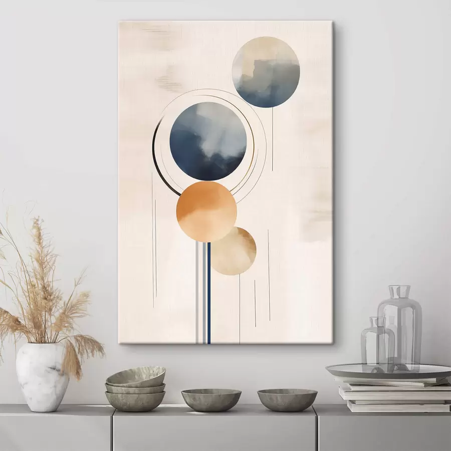 Obraz Abstrakce s koulemi Č. s47100