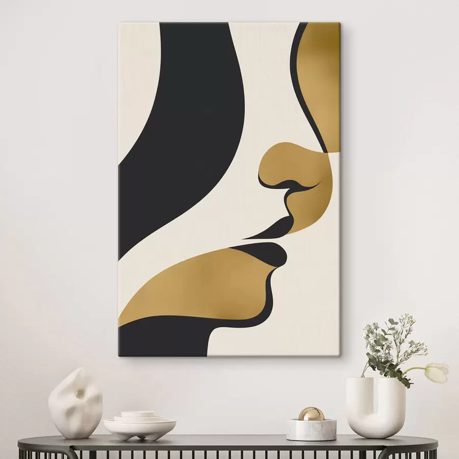 Obraz Abstraktní silueta obličeje Č. s47251